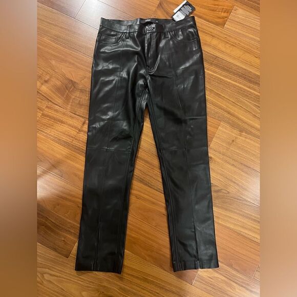 Hudson faux leather jean NWT